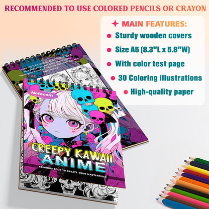 Creepy Kawaii Anime Coloring Sheets For Adults