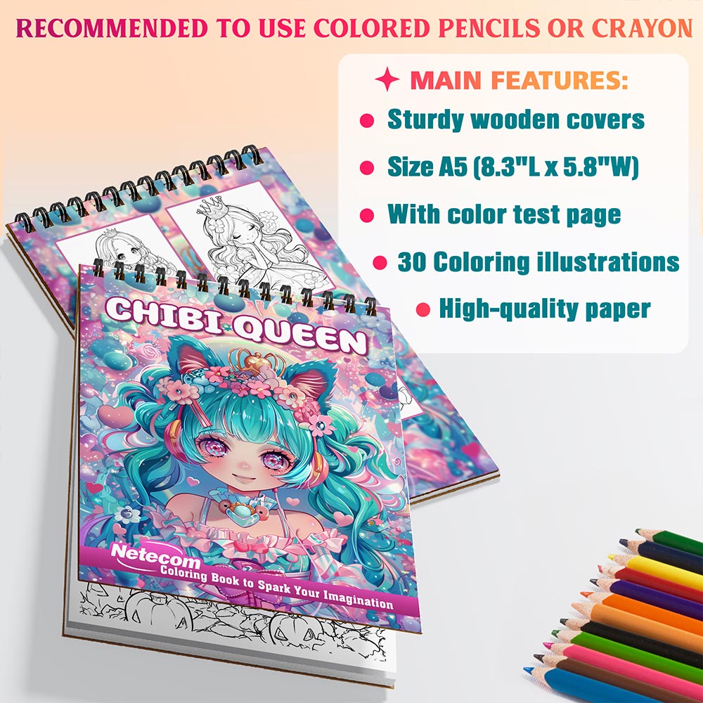 Netecom Chibi Queen Coloring Sheets For Adults