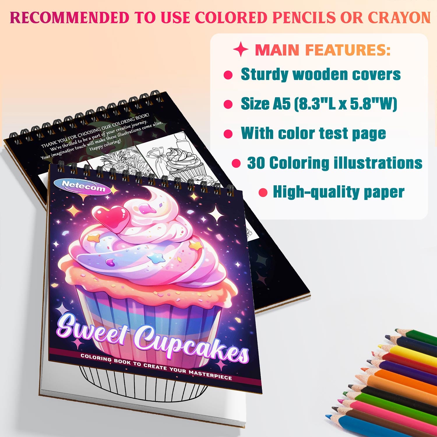 Netecom Sweet Cupcakes Coloring Sheets For Adults