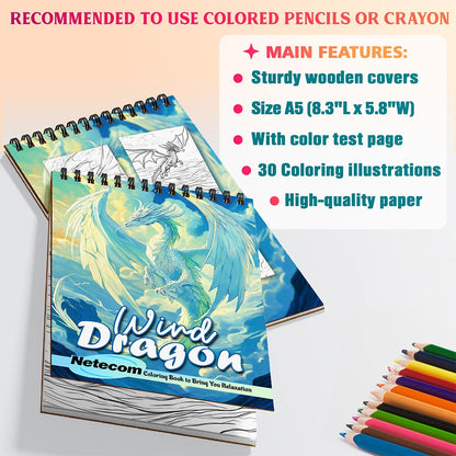 Netecom Wind Dragon Coloring Sheets For Adults