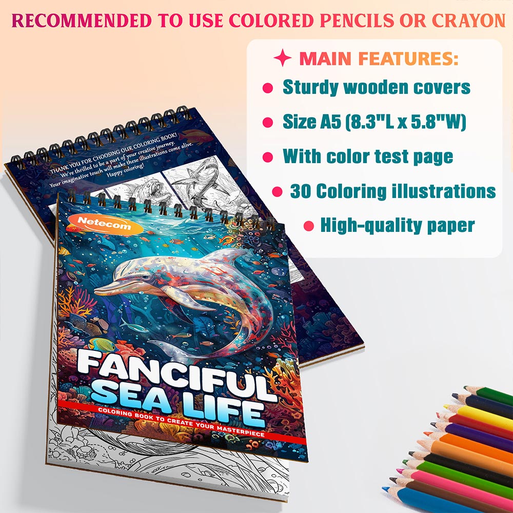 Fanciful Sea Life Coloring Sheets For Adults