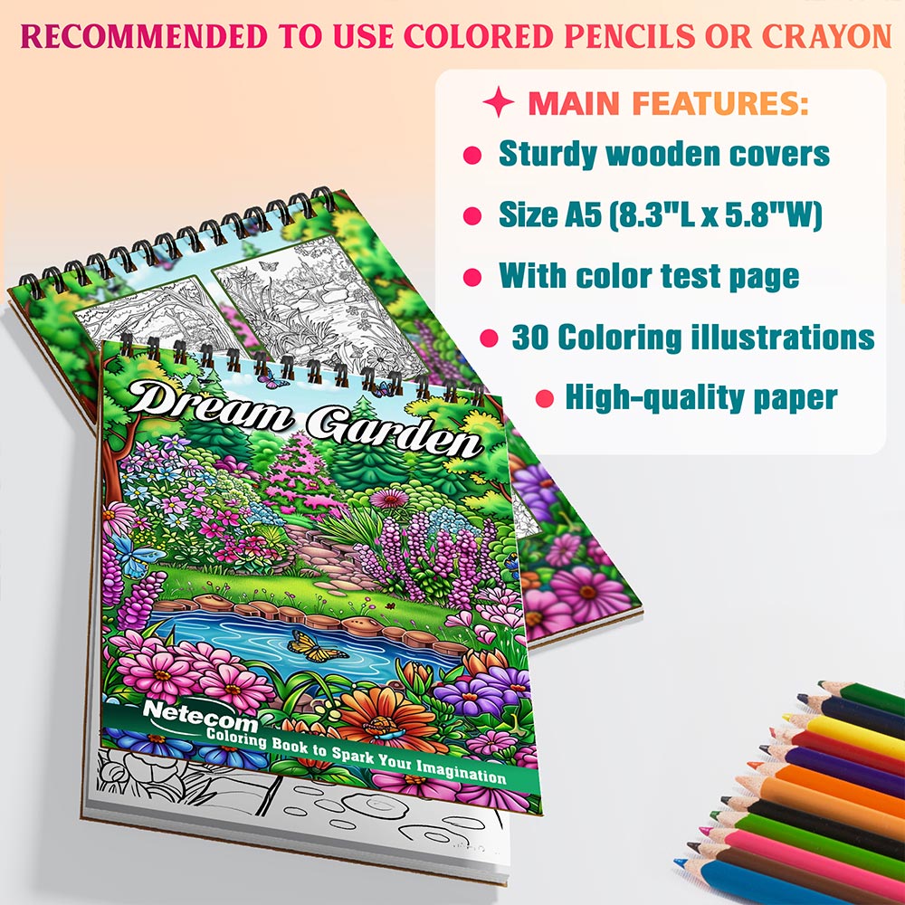 Netecom Dream Garden Coloring Sheets For Adults