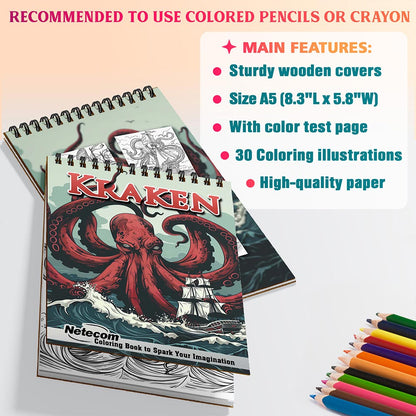 Netecom Kraken Coloring Sheets For Adults