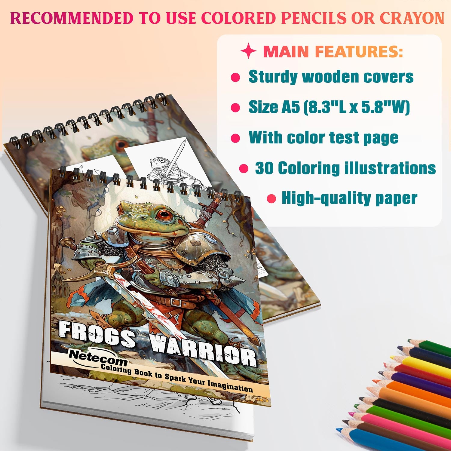 Netecom Frogs Warrior Coloring Sheets For Adults
