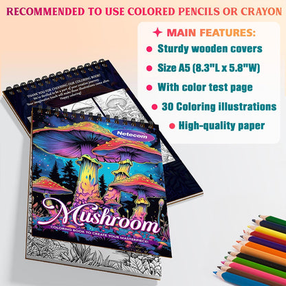 Netecom Mushroom Coloring Sheets For Adults