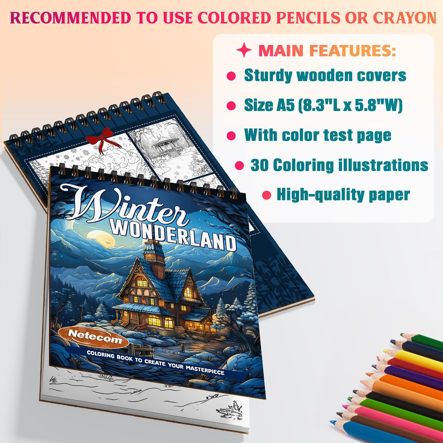 Netecom Winter Wonderland Coloring Sheets For Adults