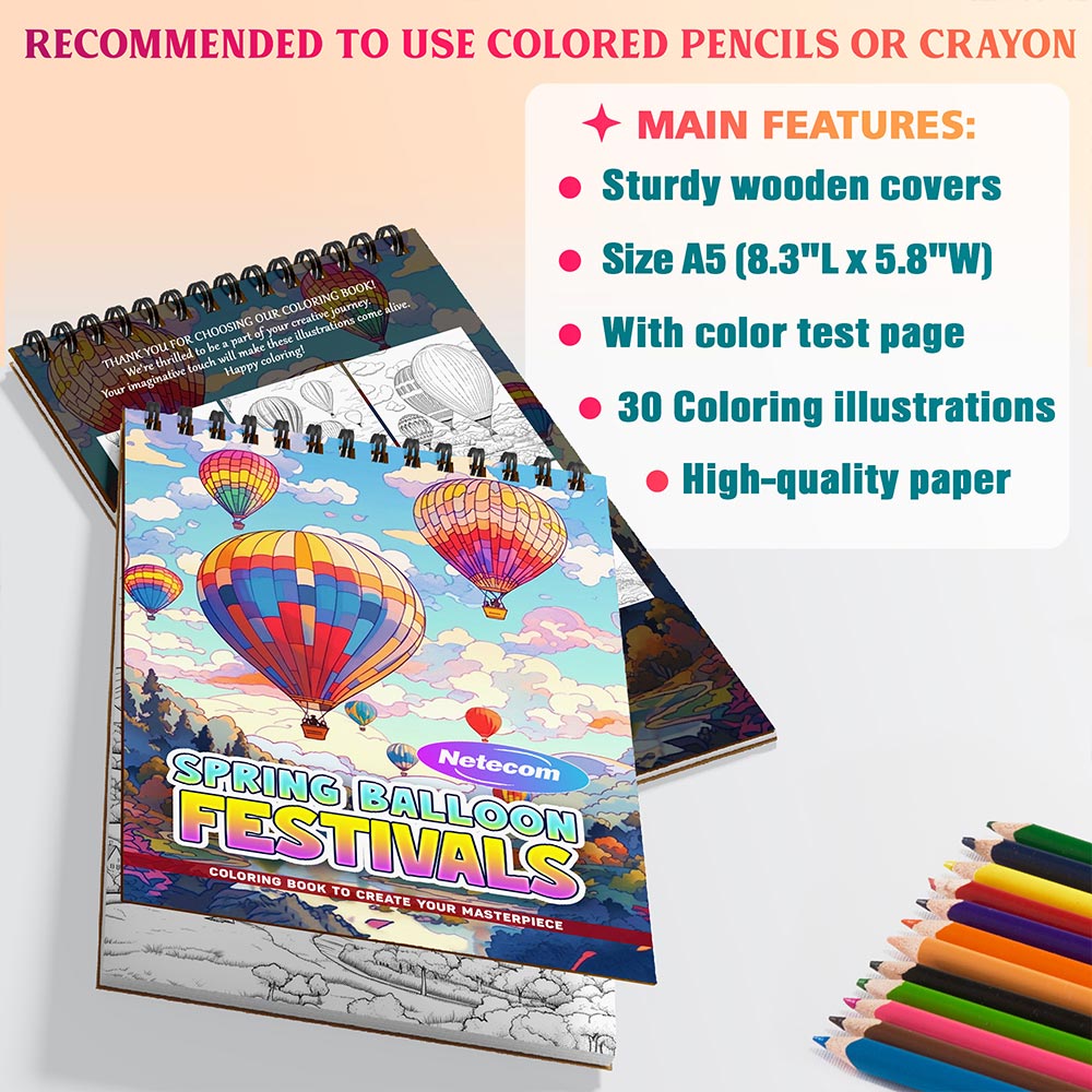 Spring Balloon Festivals Coloring Sheets For Adults