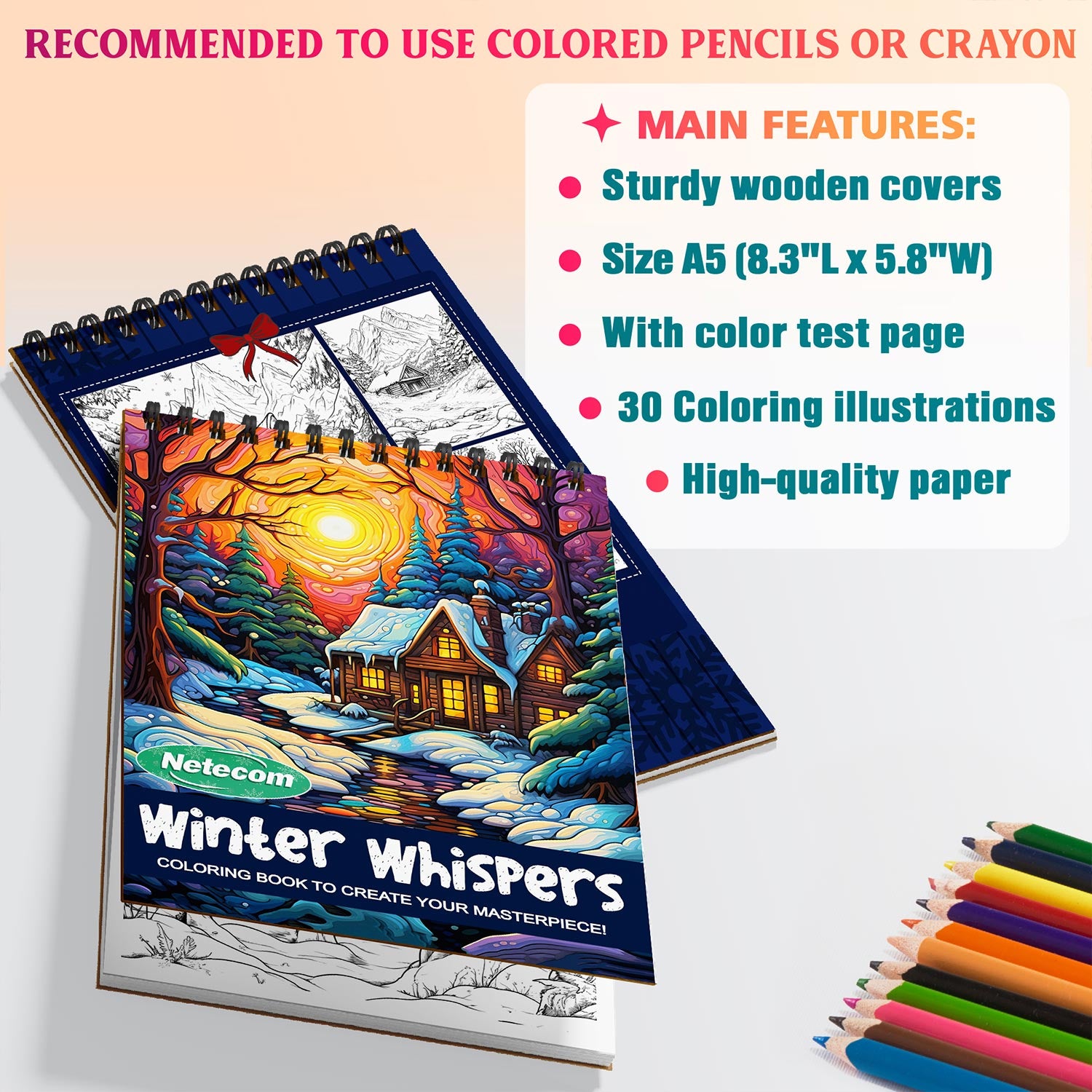 Netecom Winter Whispers Coloring Sheets For Adults