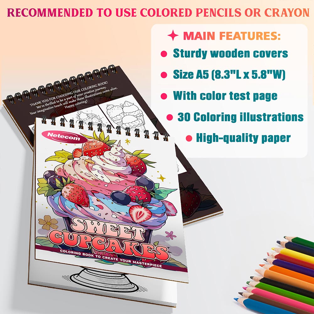 Sweet Cupcakes Coloring Sheets For Adults