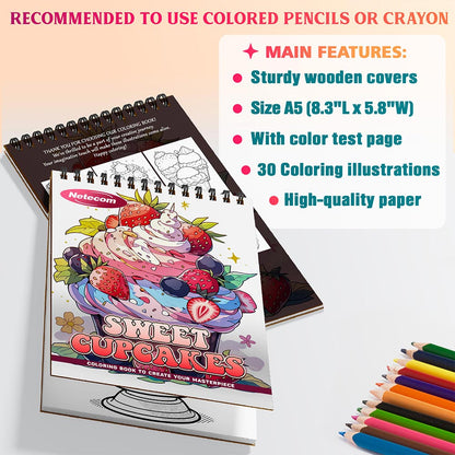 Sweet Cupcakes Coloring Sheets For Adults