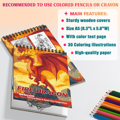 Netecom Fire Dragon Coloring Sheets For Adults