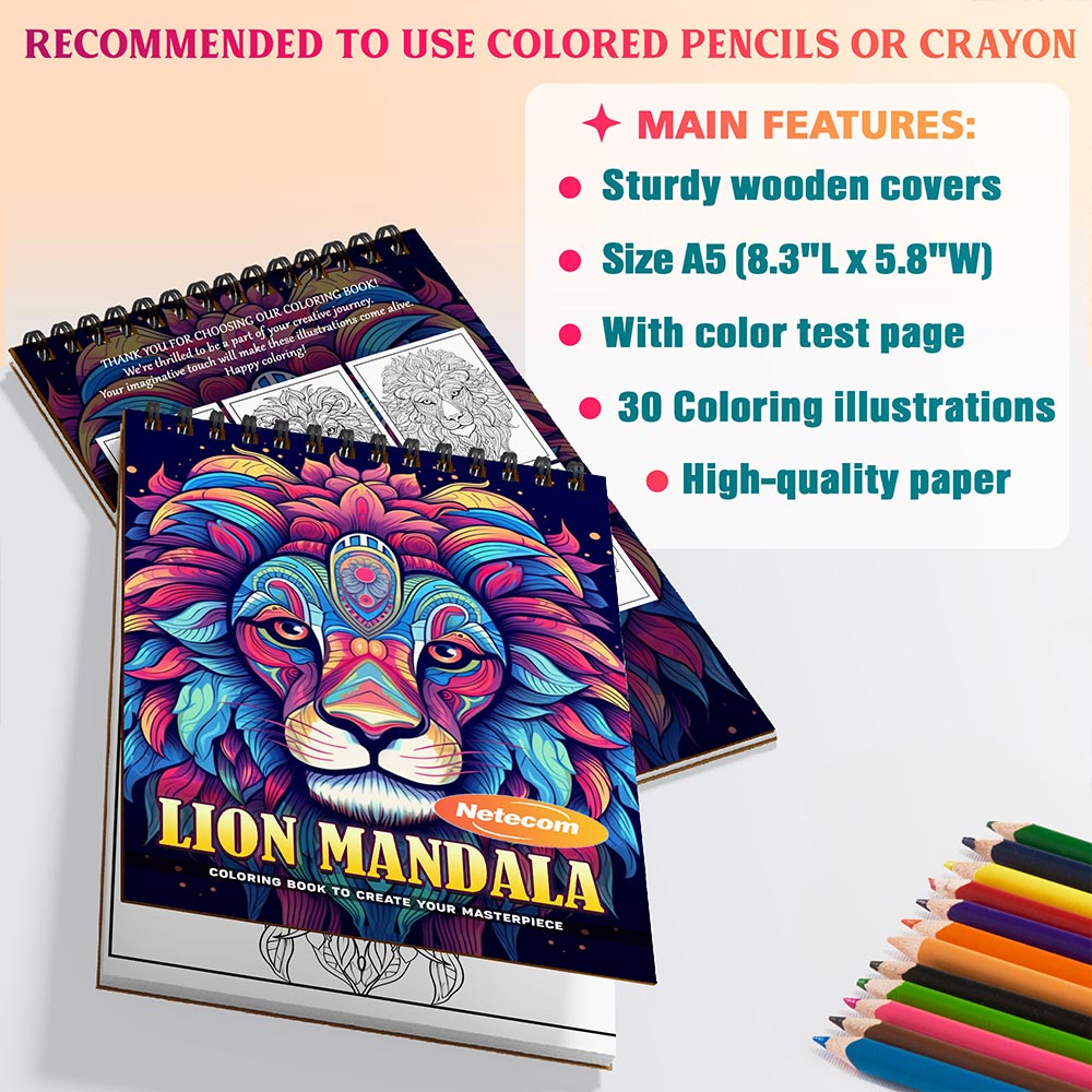 Lion Mandala Coloring Sheets For Adults