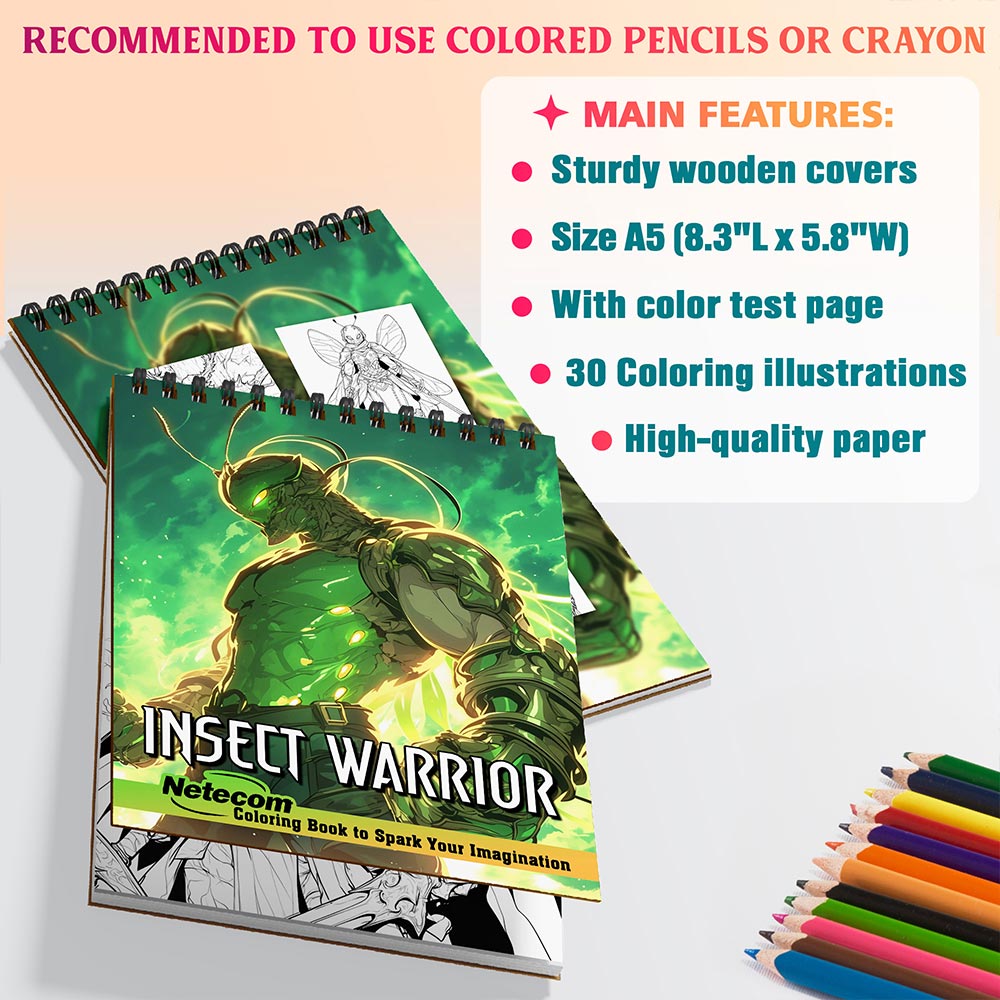Netecom Insect Warrior Coloring Sheets For Adults
