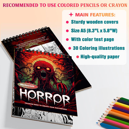 Netecom Horror Coloring Sheets For Adults