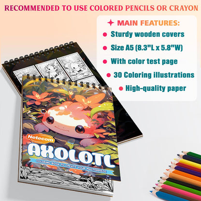Netecom Axolotl Coloring Sheets For Adults