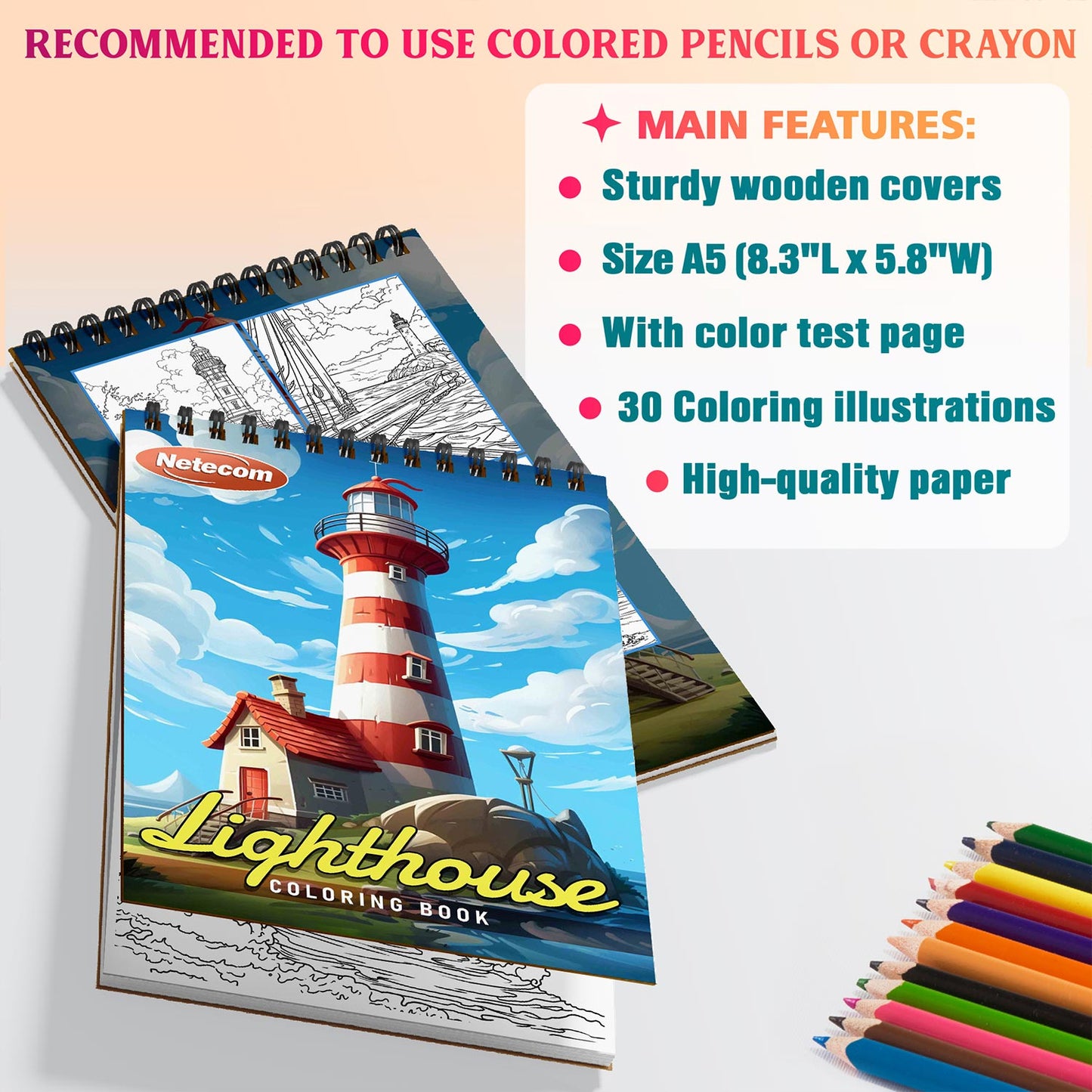 Netecom Lighthouse Coloring Sheets For Adults
