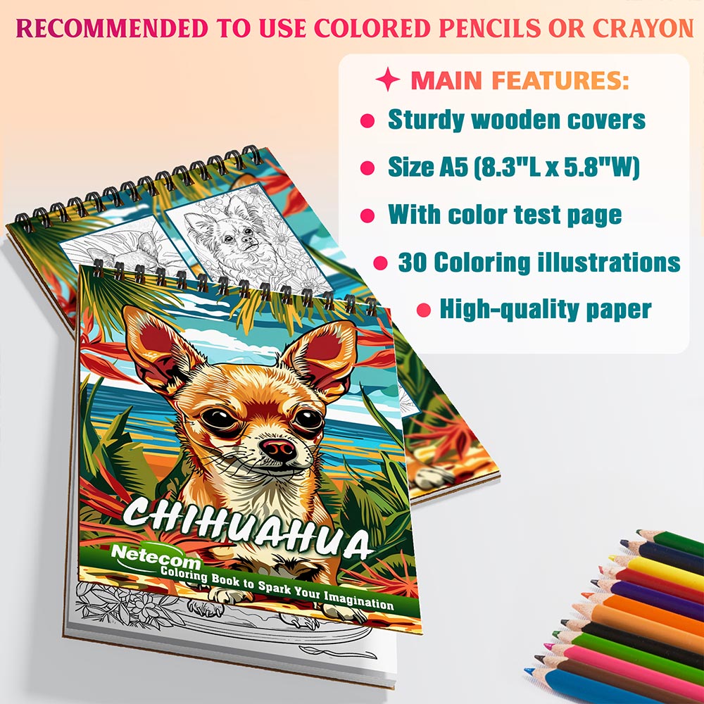 Netecom Chihuahua Coloring Sheets For Adults
