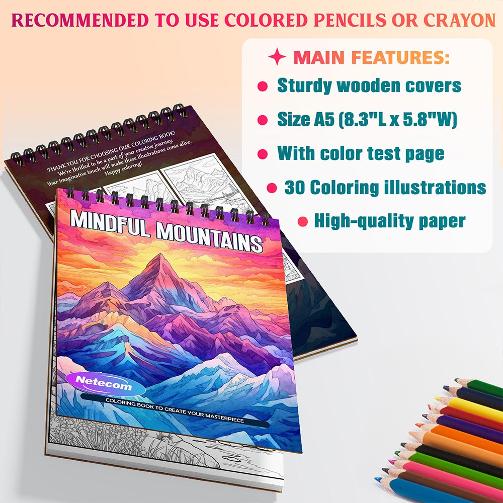 Mindful Mountains Coloring Sheets For Adults