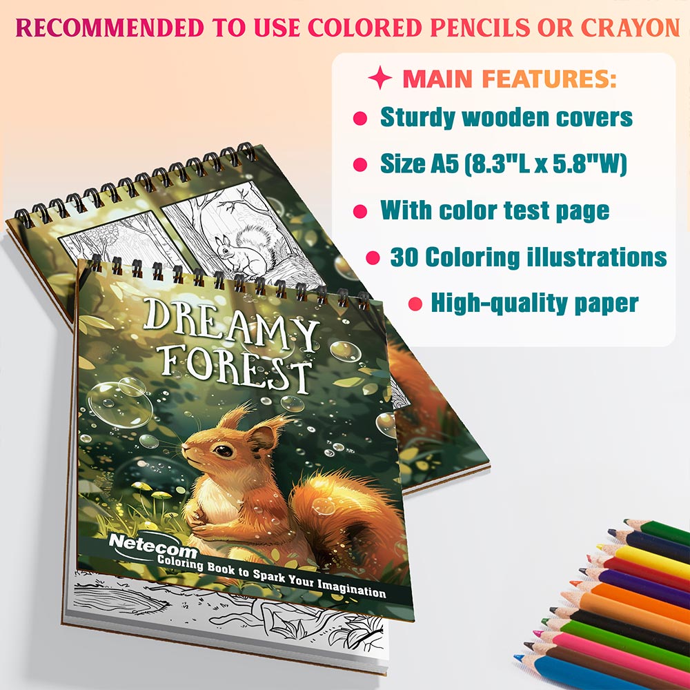 Netecom Dreamy Forest Coloring Sheets For Adults