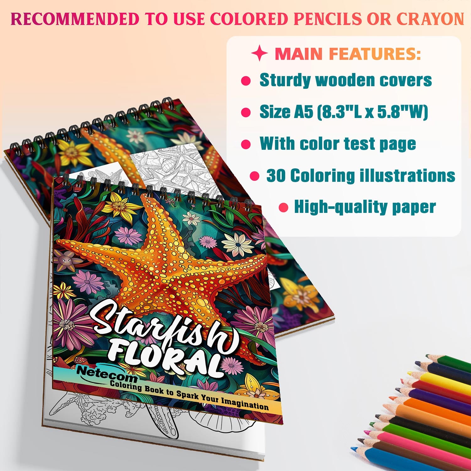 Netecom Floral Starfish Coloring Sheets For Adults
