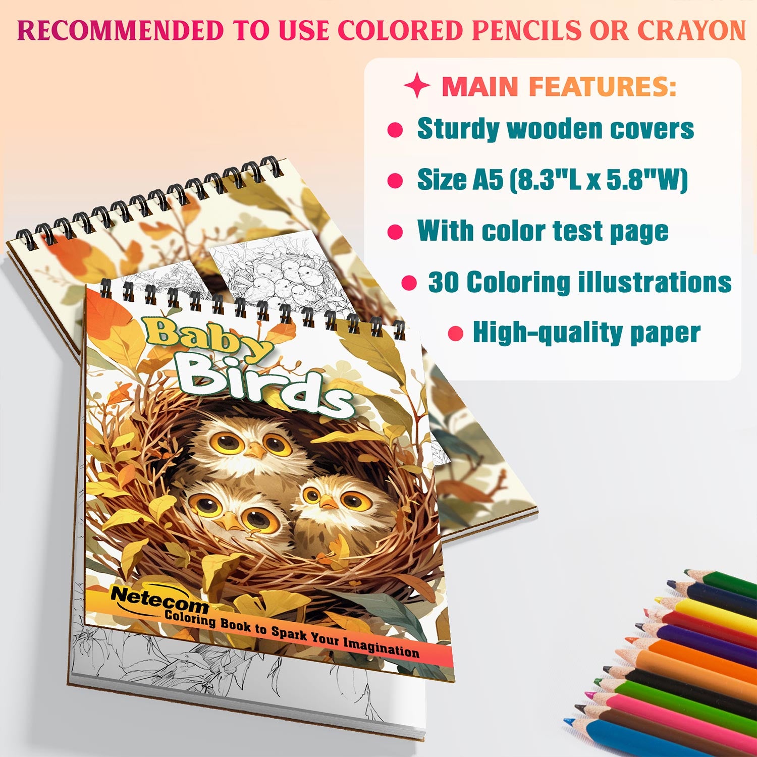 Netecom Baby Birds Coloring Sheets For Adults