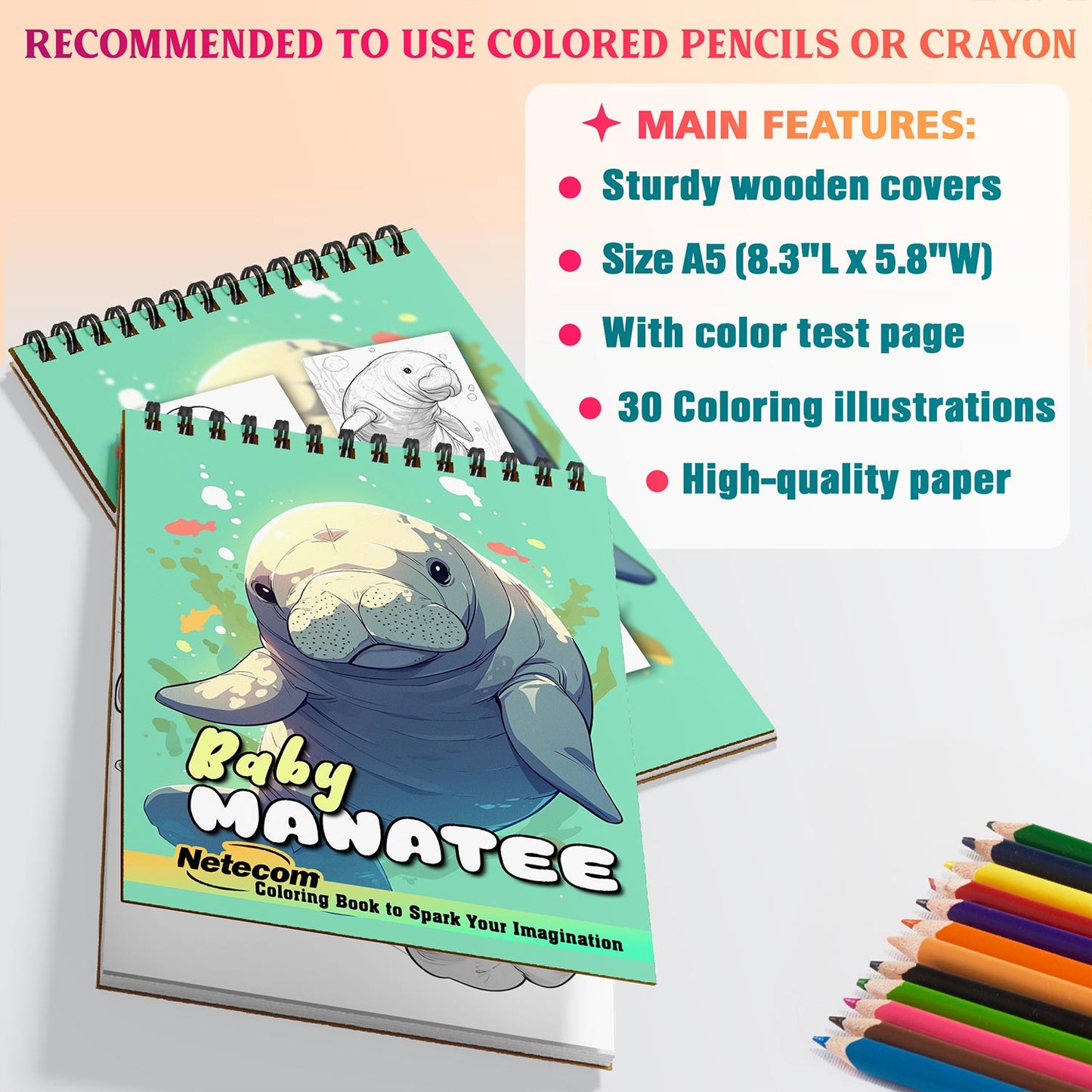 Netecom Baby Manatee Coloring Sheets For Adults