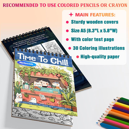 Time To Chill Coloring Sheets For Adults