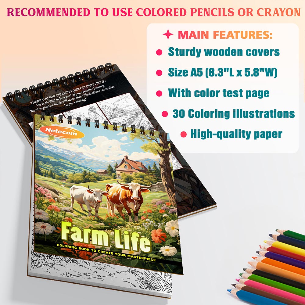 Farm Life Coloring Sheets For Adults