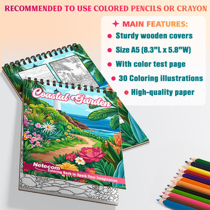Netecom Coastal Garden Coloring Sheets For Adults