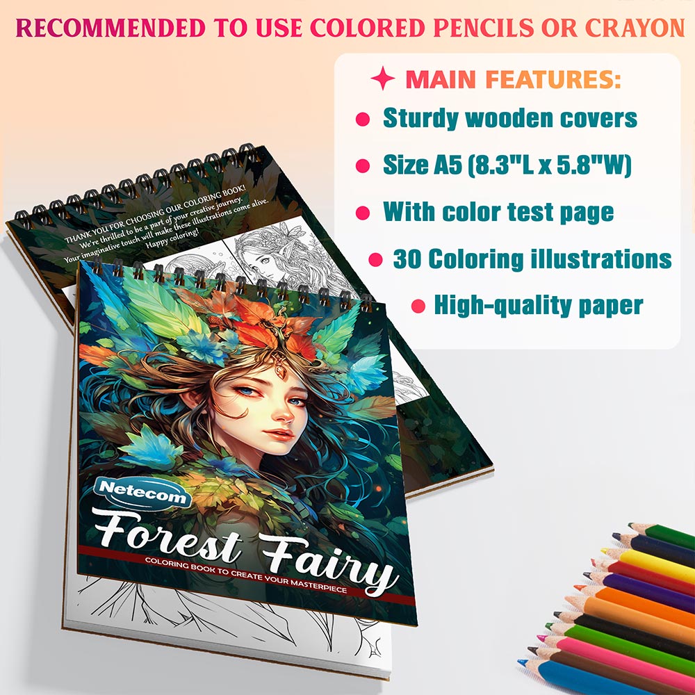 Netecom Forest Fairies Coloring Sheets For Adults