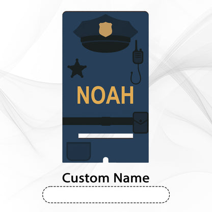 Netecom Customizable Police-Themed Phone Stand, Personalized Name - Thoughtful Gift for Police Officers and Desk Decor, Christmas Gifts