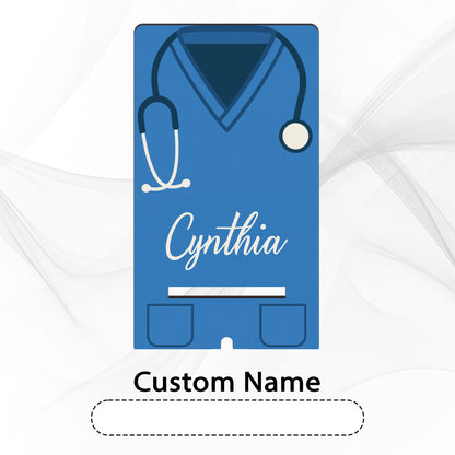 Netecom Custom Phone Stand with Personalized Name, Nurse-Themed Style for Desk or Office Use - Perfect Gift for Healthcare Workers