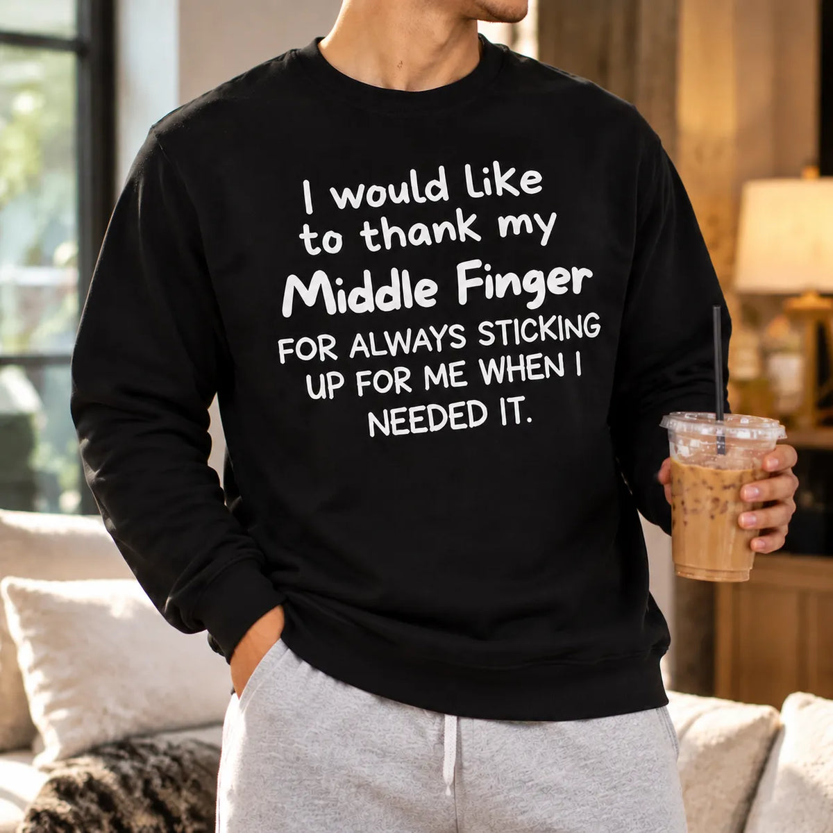 I Would Like To Thank My Middle Finger Funny Sarcastic Shirt