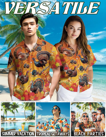 Netecom Pineapple Red Angus Cattle Hawaiian Shirt for Men Cow Lover Gifts,  Button Down Summer Beach Short Sleeve, S-5XL