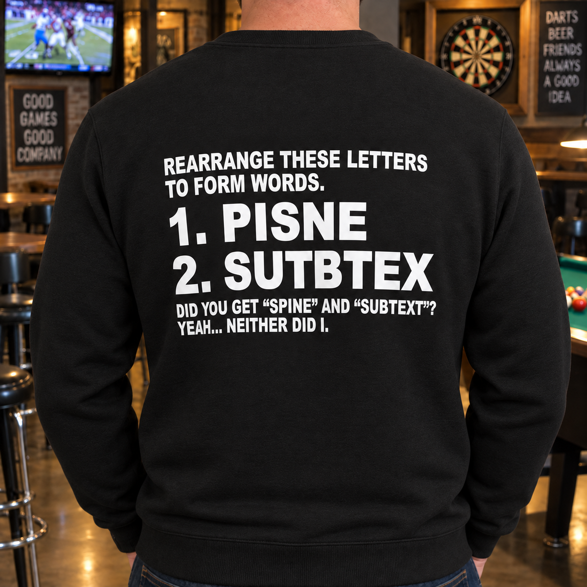 Rearrange These Letters Funny Word Puzzle Shirt