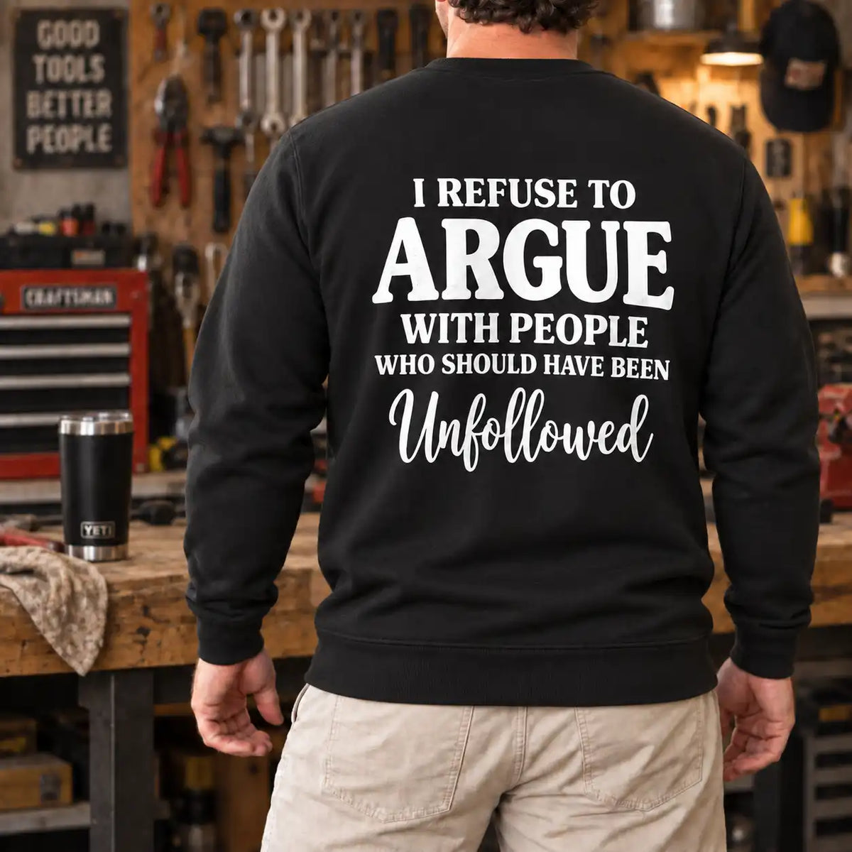 I Refuse To Argue With People Funny Sarcastic Unfollowed Shirt