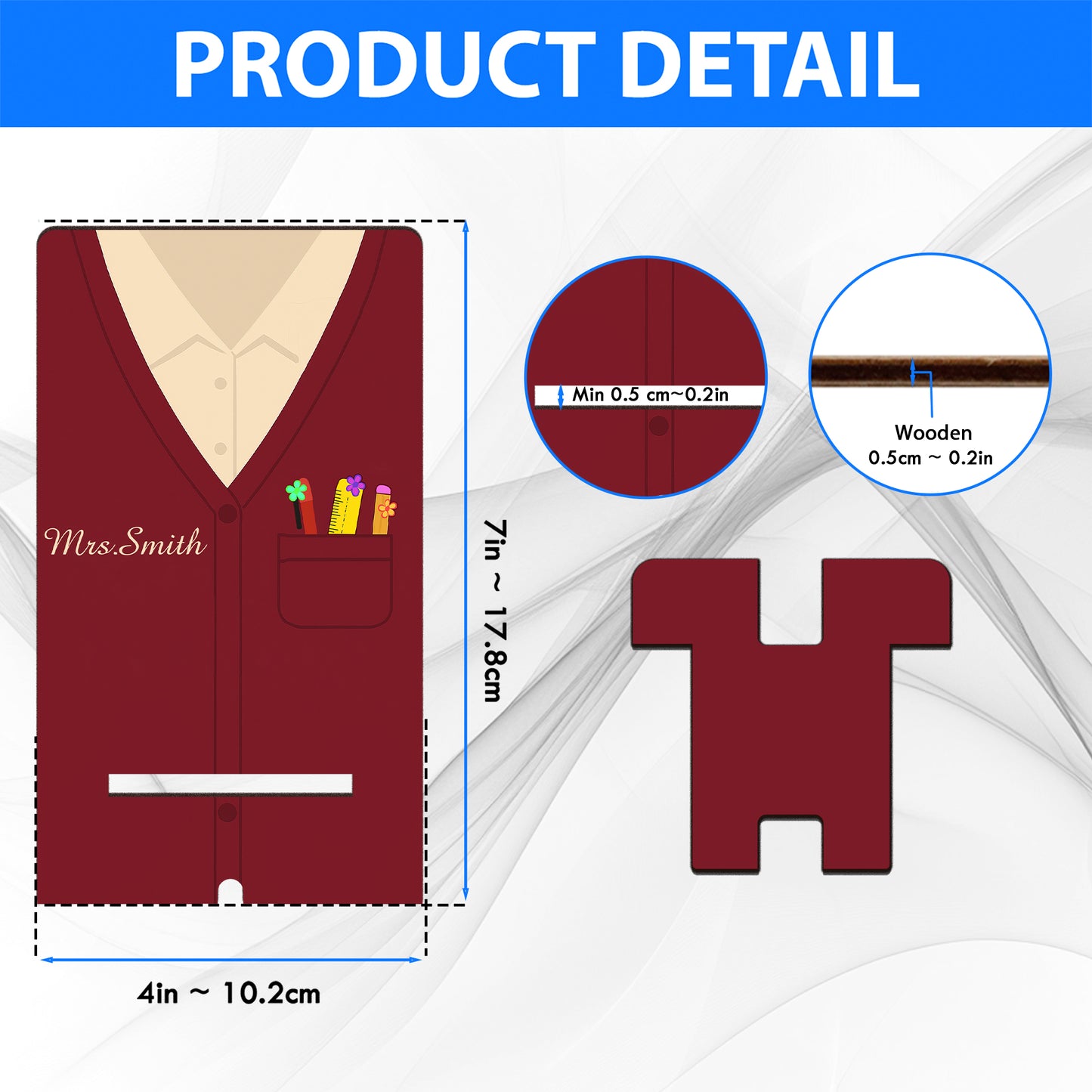 Netecom Unique Teacher Phone Stand with Custom Name, Personalized Desk Accessory for Educators - Thoughtful Gift for Friends or Christmas