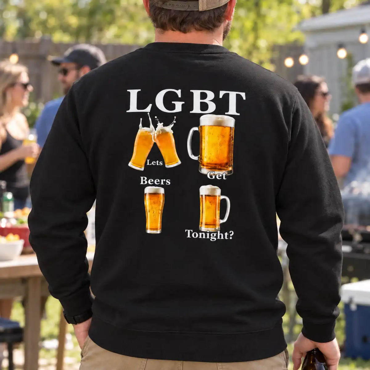 LGBT Let's Get Beers Funny Drinking Shirt