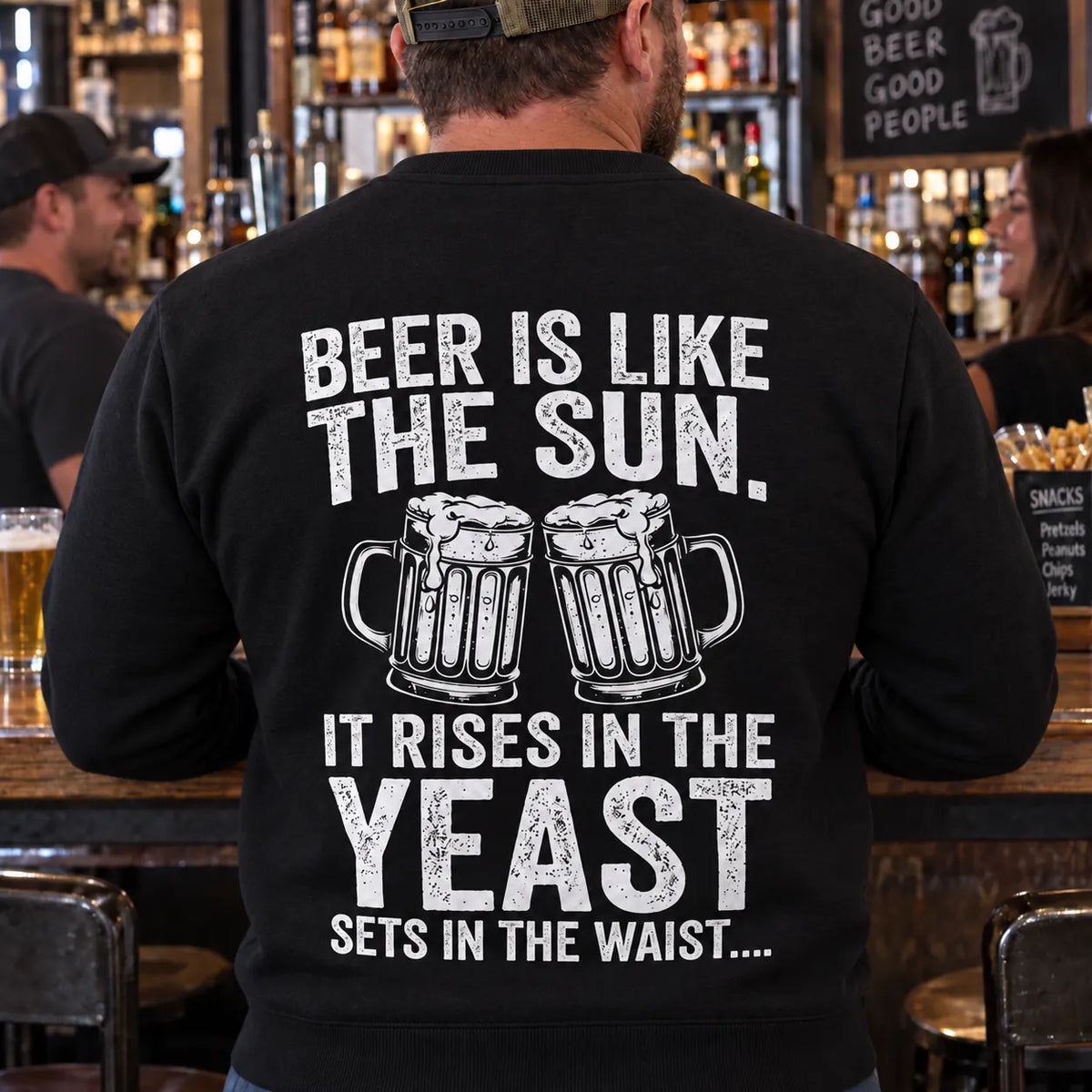 Beer Is Like The Sun Funny Drinking Beer Shirt