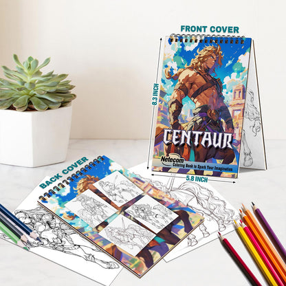 Netecom Centaur Spiral Bound Coloring Book For Adults