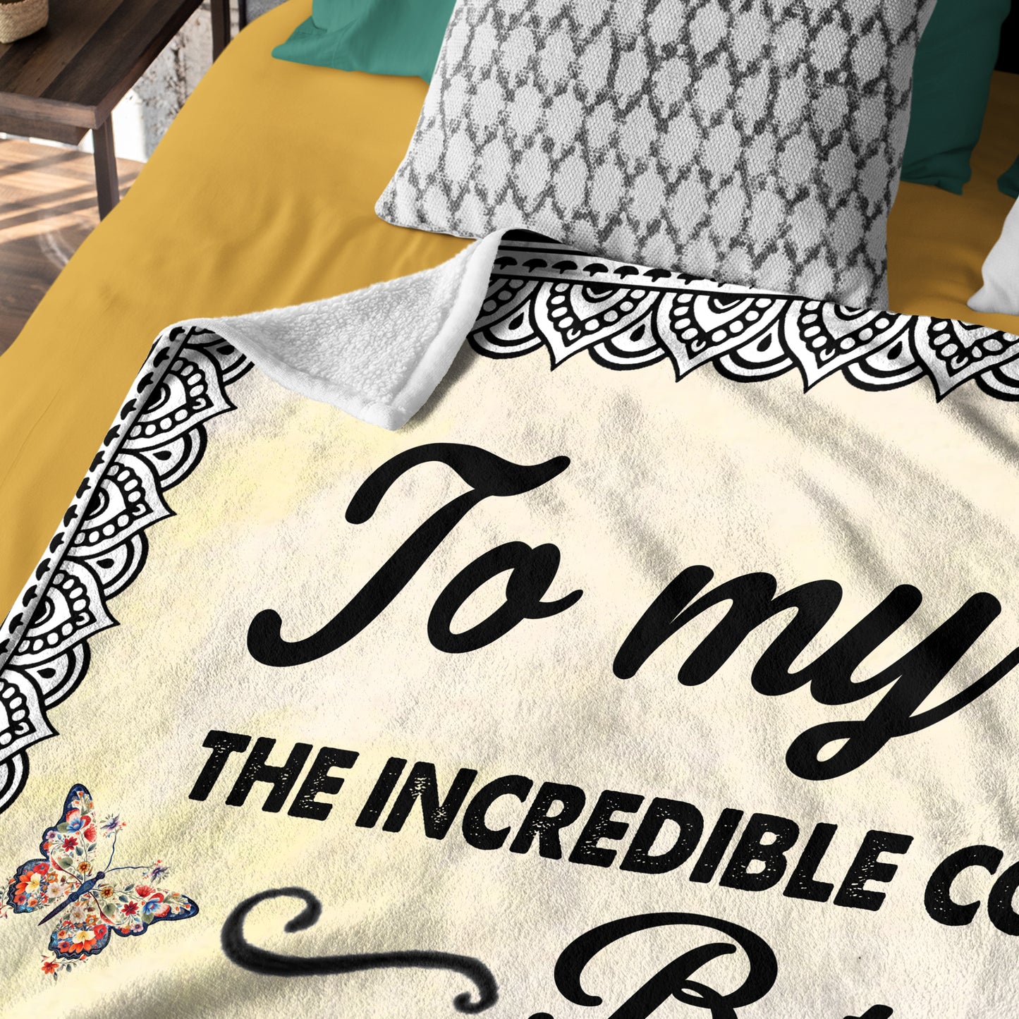 Netecom Personalized Sunflower To My Aunt Blanket from Niece, Custom Love Letter Throw Blanket for Couch, Bed or Sofa, Ultra Soft Warm Gift for Aunt’s Birthday and Christmas