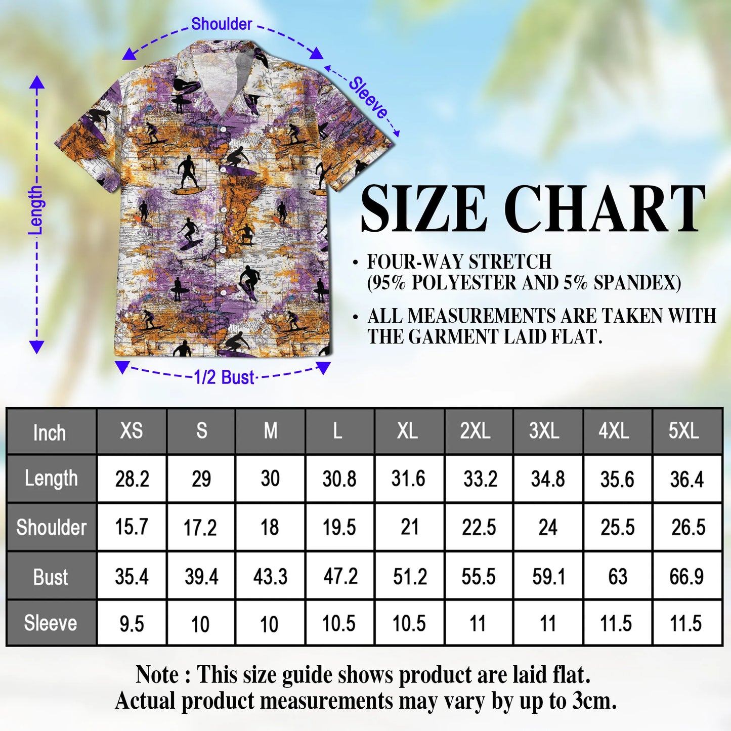 Surfing Summer Print Hawaii Dog and Owner Matching Button Shirts