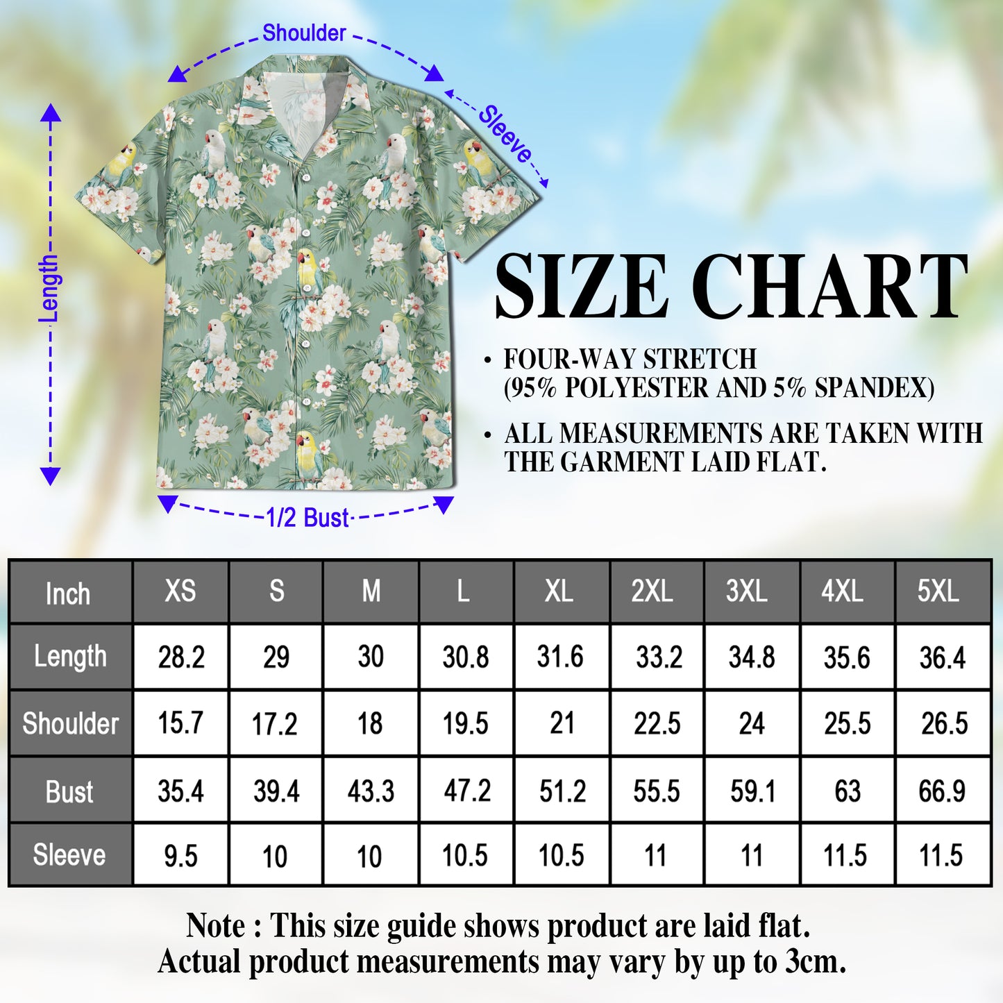 Netecom Tropical Parrot Hawaiian Shirt for Men Women, Parrot Lover Gifts, Animal Floral Button Down Summer Beach Shirts