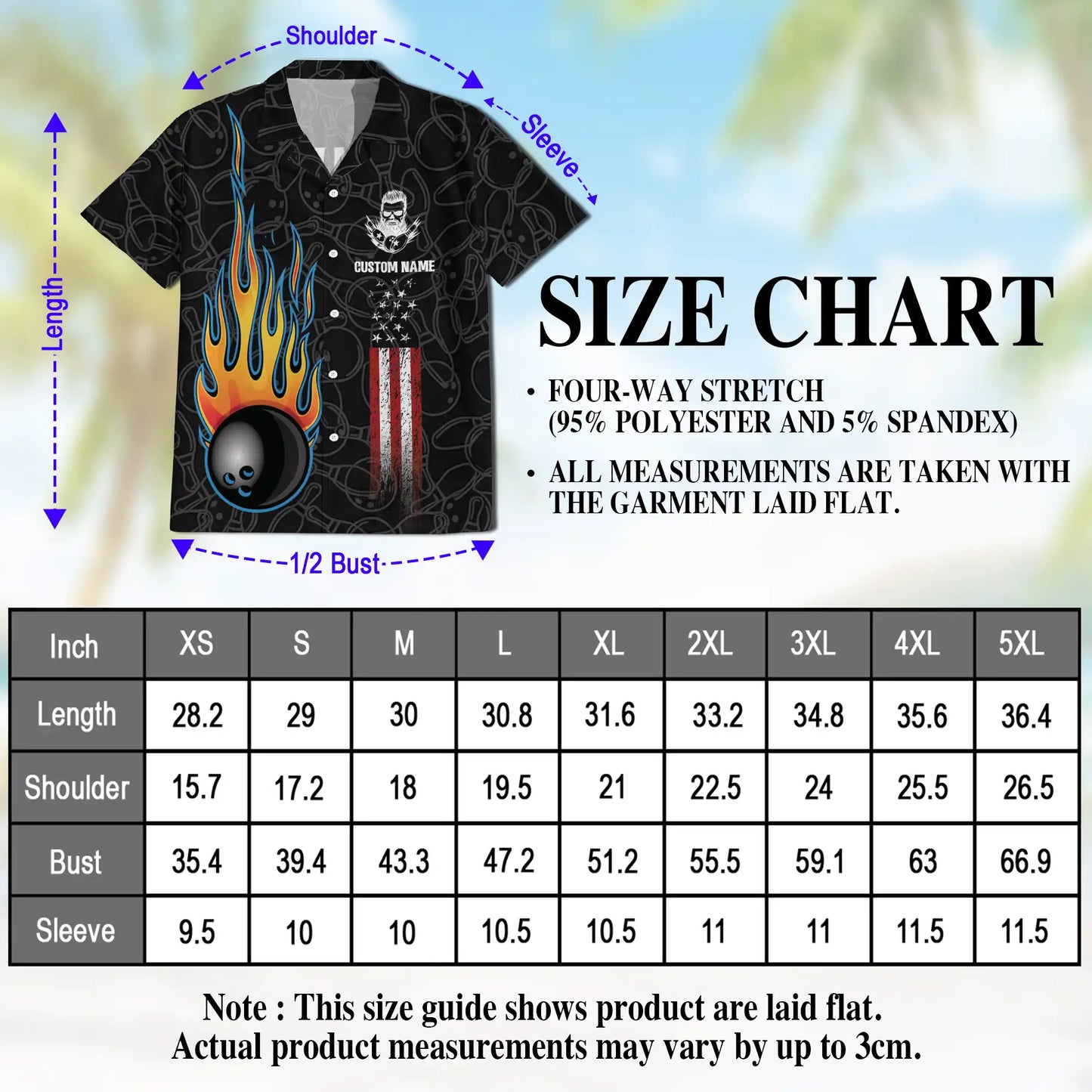 Bowling Hawaiian Shirt for Men – Personalized Patriotic Print| Netecom