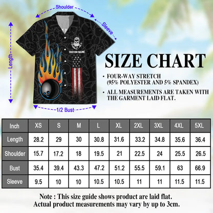 Bowling Hawaiian Shirt for Men – Personalized Patriotic Print| Netecom