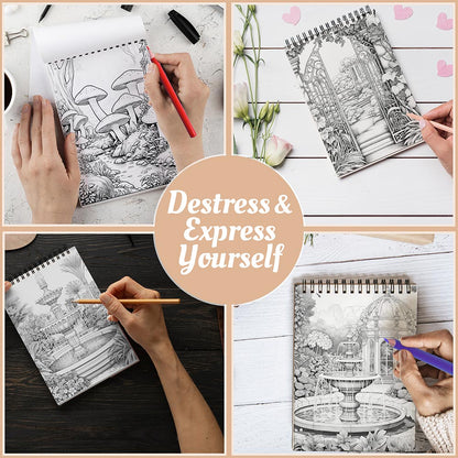 Secret Garden Coloring Book Spiral Bound For Adults