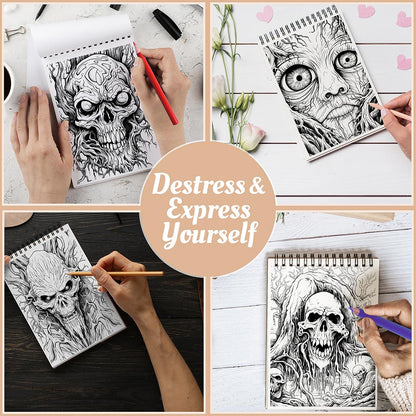 Netecom Secrets of the Dark Forest Coloring Book Spiral Bound For Adults