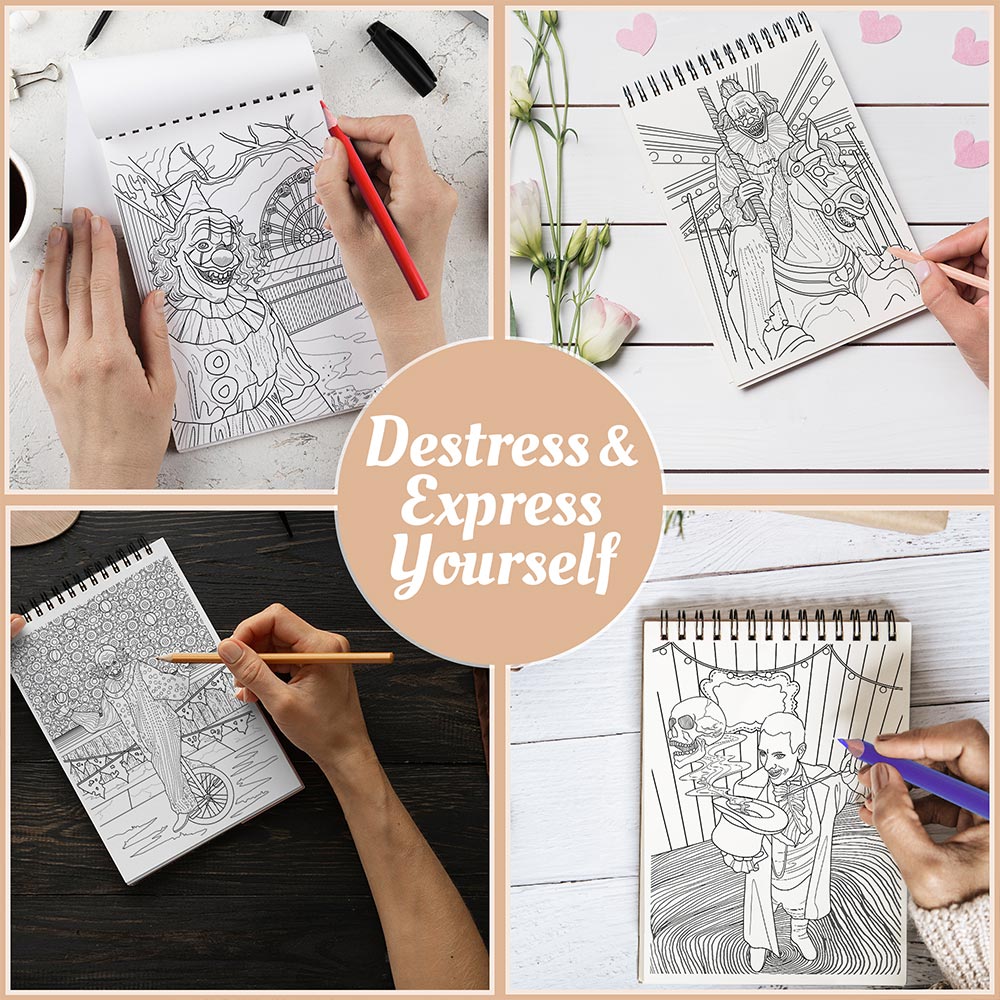 Netecom Halflings Coloring Book Spiral Bound For Adults
