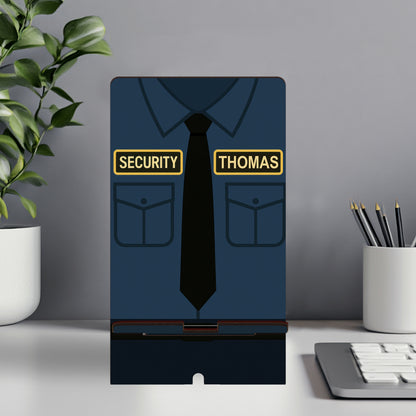 Netecom Personalized Security Phone Stand, Custom Name Option - Ideal Gift for Security Professionals and Office Use, Christmas Gifts