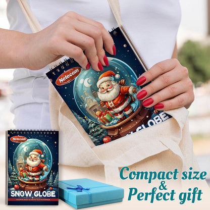Netecom Snow Globe Spiral Coloring Book For Adults